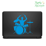Drum Set Music Vinyl Wall Sticker - Waterproof Home Decor Decal