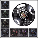 "Music is Who I Am" Vinyl Record Wall Clock