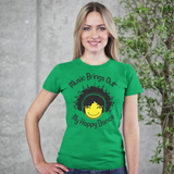 "Music Brings Out My Happy Dance" Short Sleeve Women's T-Shirt