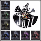 Vinyl Record Backlit Wall Clocks - 11 Jazz & Sax Designs!