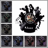 Vinyl Record Backlit Wall Clocks - 11 Jazz & Sax Designs!