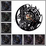 Vinyl Record Backlit Wall Clocks - 11 Jazz & Sax Designs!