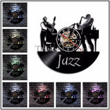 Vinyl Record Backlit Wall Clocks - 11 Jazz & Sax Designs!