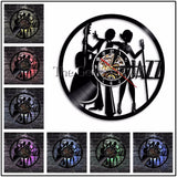 Vinyl Record Backlit Wall Clocks - 11 Jazz & Sax Designs!