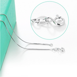 Elegant .925 Sterling Silver Treble Clef Necklace