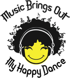 "Music Brings Out My Happy Dance" Short Sleeve Women's T-Shirt
