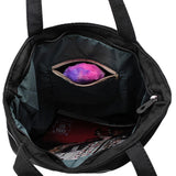 Treble Clef Music Tote Bag with Zipper - in Black or White