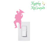 Tuba Player Vinyl Light Switch Wall Sticker