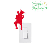 Tuba Player Vinyl Light Switch Wall Sticker