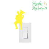 Tuba Player Vinyl Light Switch Wall Sticker