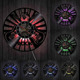 Rock On! - Vinyl Record Wall Clock with LED Backlight Option