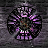 Rock On! - Vinyl Record Wall Clock with LED Backlight Option