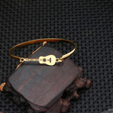 Stainless Steel Treble Clef or Guitar Band Bracelet