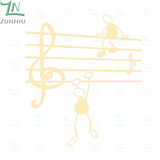 Music Note People Vinyl Wall Decal