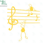 Music Note People Vinyl Wall Decal