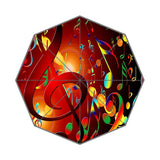 Music Note Umbrella - Rainbow notes - Full Size