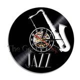 Vinyl Record Backlit Wall Clocks - 11 Jazz & Sax Designs!