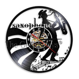 Vinyl Record Backlit Wall Clocks - 11 Jazz & Sax Designs!