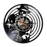 Vinyl Record Backlit Wall Clocks - 11 Jazz & Sax Designs!
