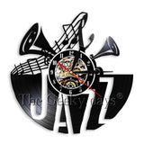 Vinyl Record Backlit Wall Clocks - 11 Jazz & Sax Designs!