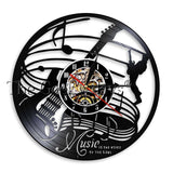 Vinyl Record Backlit Guitar Clocks - Rockin' or Mello - 6 More Designs!