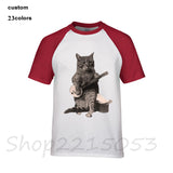 Cat Playing Banjo T-Shirt -Men's