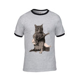 Cat Playing Banjo T-Shirt -Men's