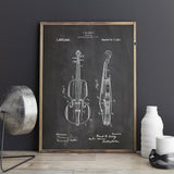 Violin Patent Canvas Print