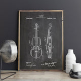 Violin Patent Canvas Print