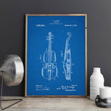 Violin Patent Canvas Print