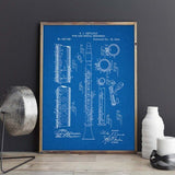 Clarinet Patent Canvas Print