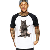 Cat Playing Banjo T-Shirt -Men's