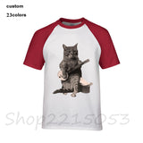 Cat Playing Banjo T-Shirt -Men's