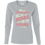 Design 14 "Music in the Soul..." Ladies Long Sleeve T-shirt