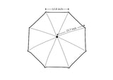 Music Note Umbrella - Rainbow notes - Full Size