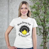 "Music Brings Out My Happy Dance" Short Sleeve Women's T-Shirt