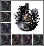 Vinyl Record Backlit Guitar Clocks - Rockin' or Mello - 6 More Designs!