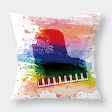 Music Throw Pillows with Super-Soft Polyester Peach Skin Cover