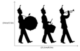 Marching Band Decal Stickers for Laptops, Light Switch, Walls, etc.