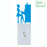 Piano Player Vinyl Sticker for Wall Light Switch, Laptops, etc.