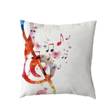 Music Throw Pillows with Super-Soft Polyester Peach Skin Cover
