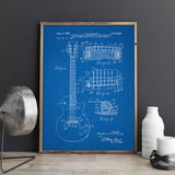 Gibson Les Paul (McCarty) Electric Guitar Patent Canvas Print