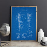 Saxophone Patent Canvas Print